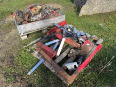 Quantity lorry oil tipping tank pipework, pumps etc