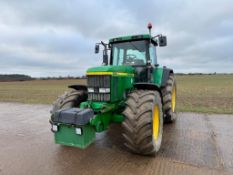 2002 John Deere 7810 40kph PowerQuad 4wd tractor, 3No manual spools, Sauter front linkage, front sus