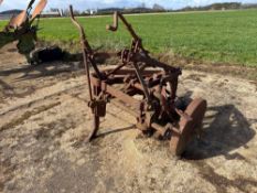 Ford Ransomes single furrow conventional plough with subsoiler leg