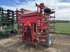 2009 Kvernland Accord TS EVO 6000 6m tine drill, front levelling paddles, wheel track eradicators, f