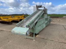 Ken Miles Engineering Ltd T40 horizontal cardboard hydraulic waste compactor. Serial No: 8322