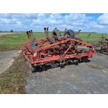 Kongskilde Vibroflex 6m hydraulic folding cultivator with rear following harrow. Serial No: 05005061