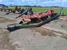 1994 Kuhn 8m fixed power harrow (2No 4m conversion) with rear tooth packer and adaptive Lely frame c