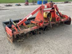Maschio power harrow 3m with packer roller. NB: No VAT
