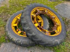 Pair Kleber 9.5R32 front row crop wheels to fit Ford 8 series