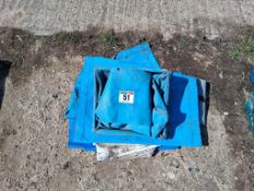 Trailer chute and sheets