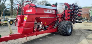 2018 Weaving GD4000T 4m trailed direct drill with 5,000l hopper, 24 coulters with 166mm row spacing,