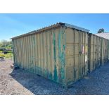 20ft shipping container, chemical store. Sold in situ, buyer to remove