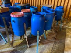 Quantity galvanised poultry feeders