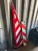 Quantity hazard trailer signs