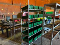 Storage racking with 20No storage bins