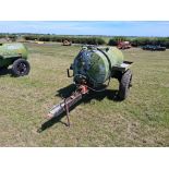 Diesel bowser with 12v pump, single axle on 8.00-19 wheels and tyres