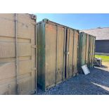 40ft shipping container, wooden floor. Sold in situ, buyer to remove