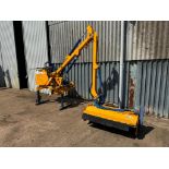 2012 Bomford Kestrel E hedge cutter with Bomford Pro Trim 1.2m flail, manual lever control. Model No