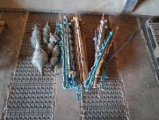 Quantity electric fencing wire and stakes