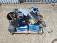 Quantity mixed metal, batteries etc.