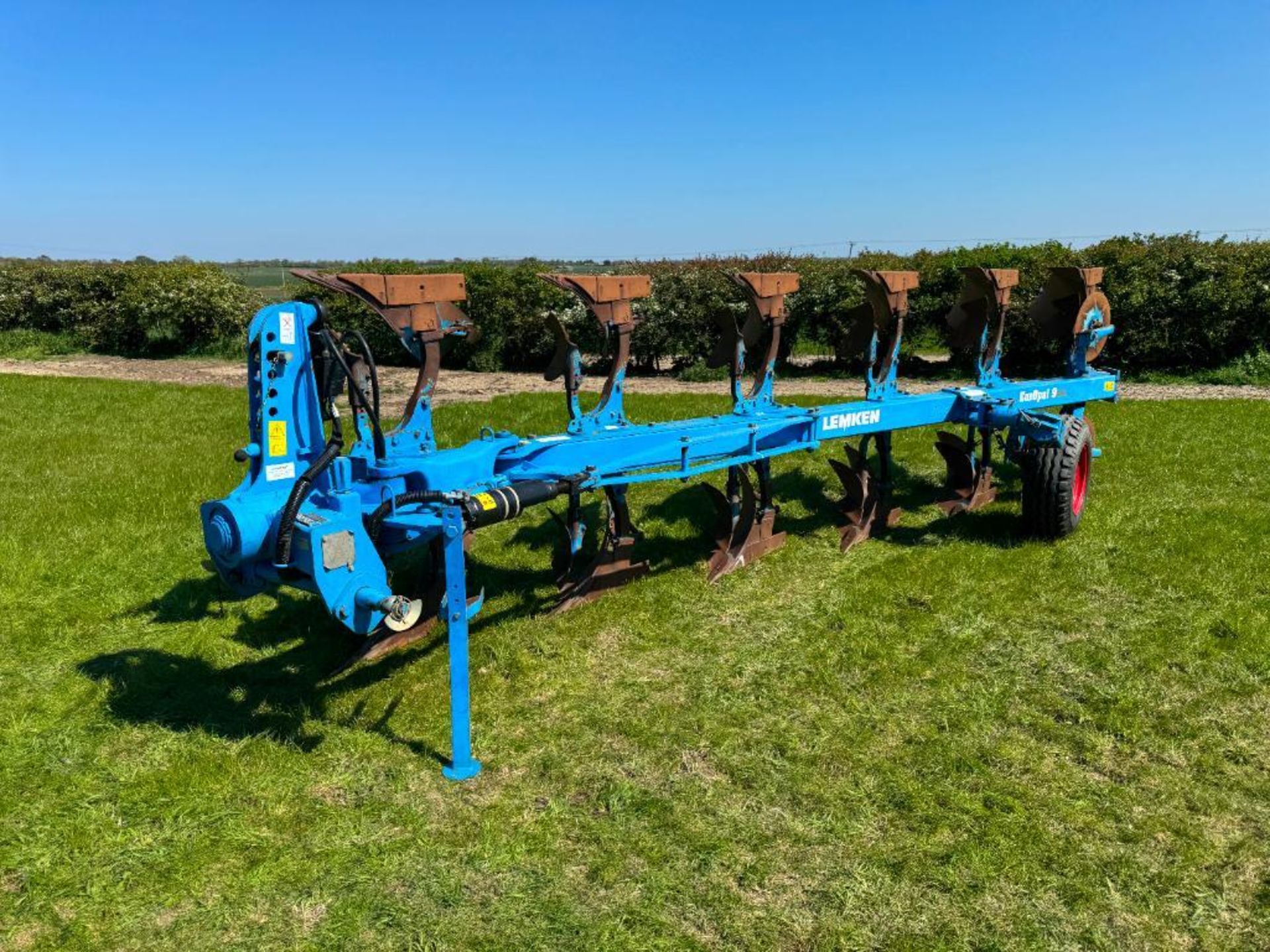 2002 Lemken Europal 8, 6 furrow reversible plough with skimmers. Serial No: 253161