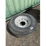 Single Dunlop 385/65R22.5 wheel and tyre, 8 stud