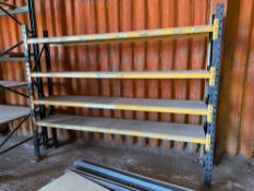 Quantity heavy duty workshop racking, 2.7m x 0.5m