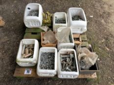 Quantity various nuts, bolts etc