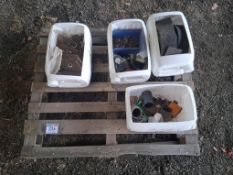 Quantity misc metal, belts and brackets