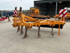 Simba Flatliner 500 5 leg 3.8m subsoiler with farm made heavy duty rear rubber packer, tungsten tip