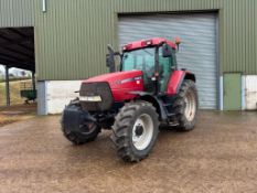 2000 Case MX120 4wd powershift tractor with 16No 45kg wafer weights, 3No manual spools on Vredestein