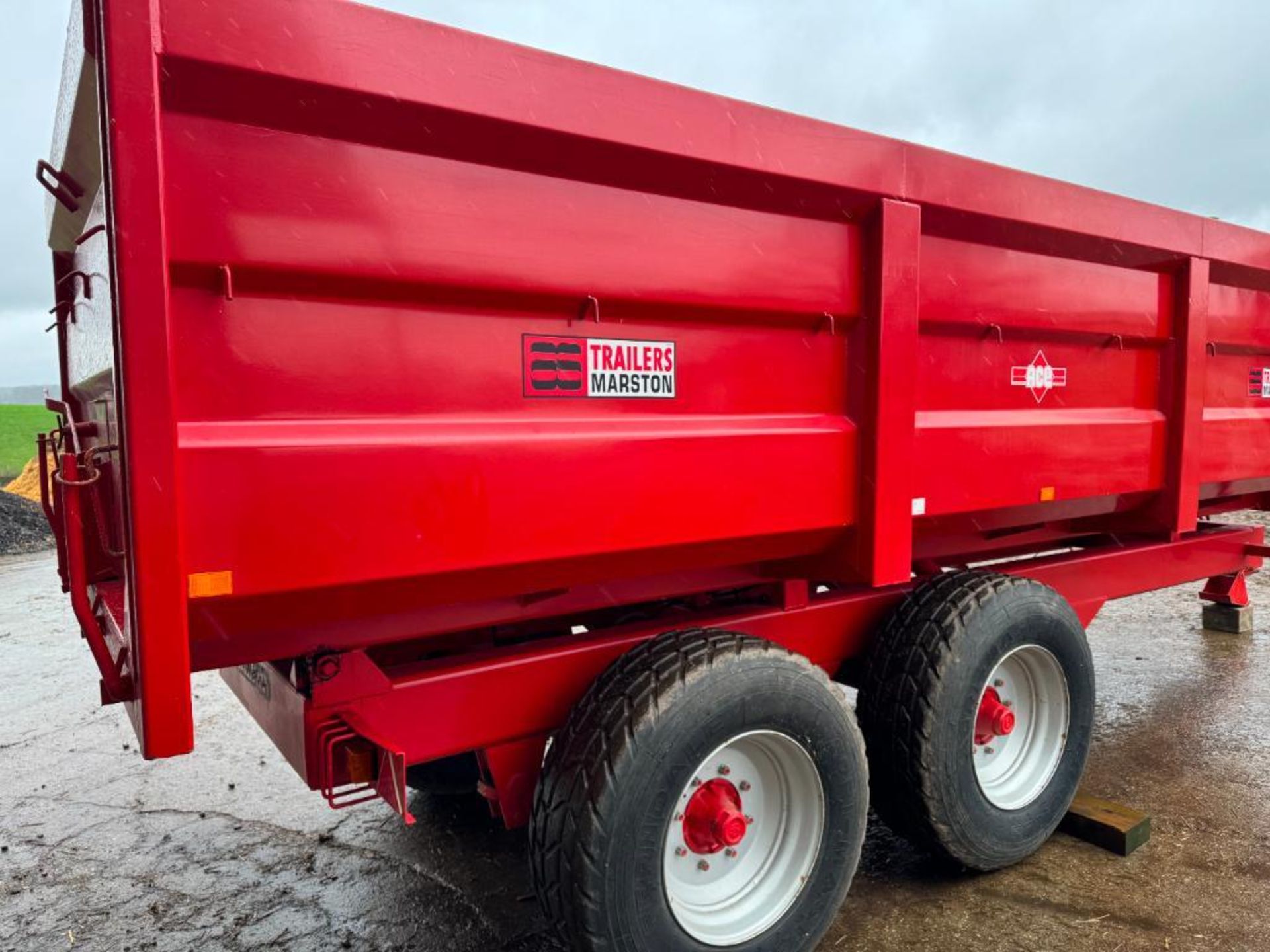 2008 AS Marston ACE 12t twin axle grain trailer with hydraulic brakes, manual tailgate and grain chu - Image 7 of 12