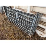 Quantity 5ft 6" galvanised sheep hurdles