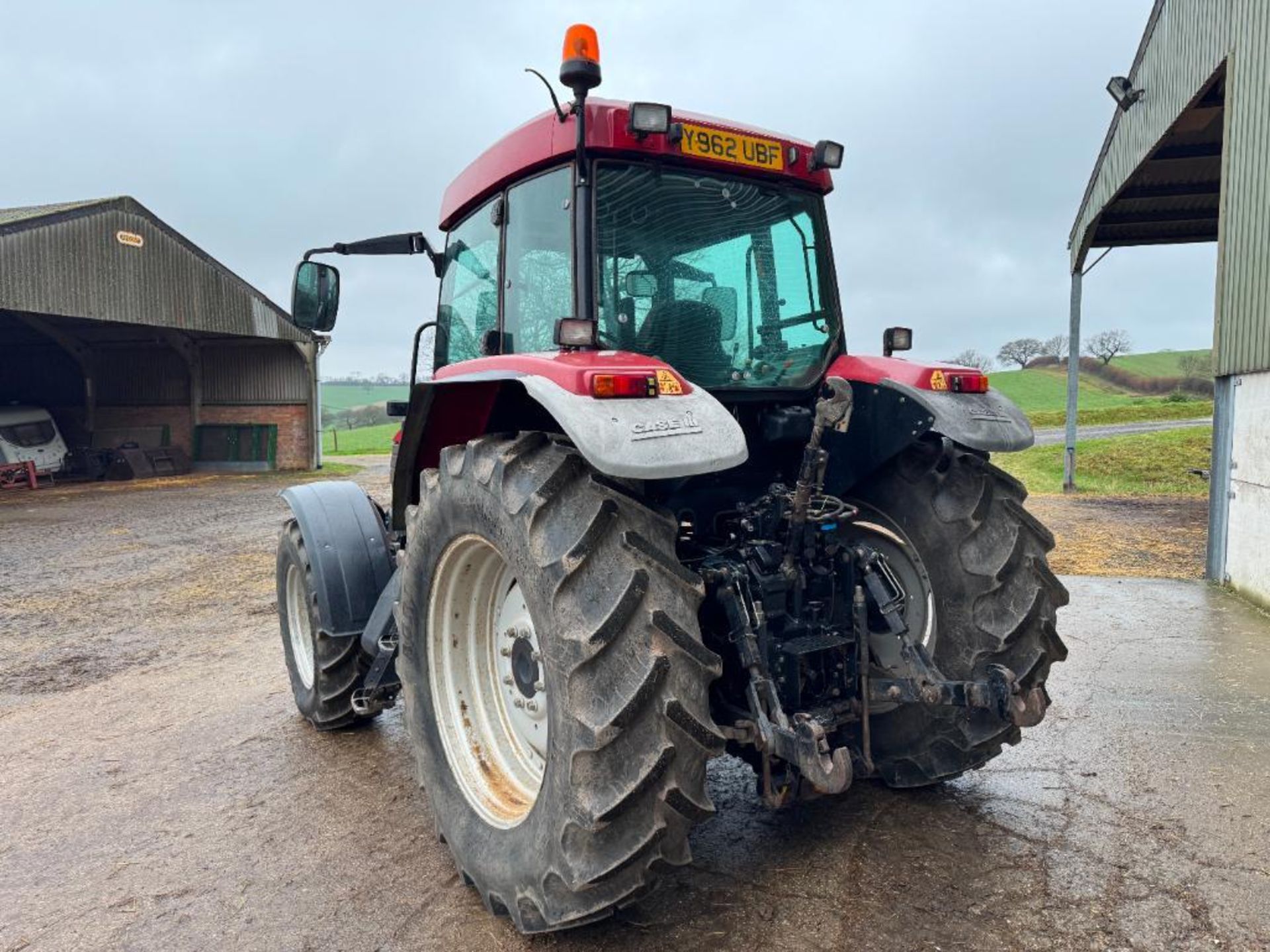 2000 Case MX120 4wd powershift tractor with 16No 45kg wafer weights, 3No manual spools on Vredestein - Image 6 of 14