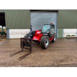 2013 Manitou MLT735-120 Classic materials handler with Manitou headstock and pallet tines on Micheli