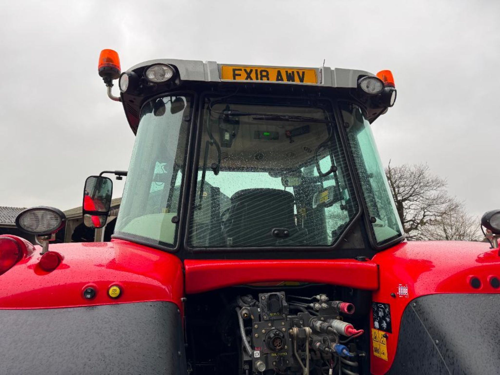 2018 Massey Ferguson 7718 Dyna-6 4wd tractor with front linkage, front and cab suspension, 4No elect - Image 8 of 17
