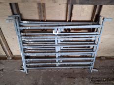 4No 4ft galvanised sheep hurdles