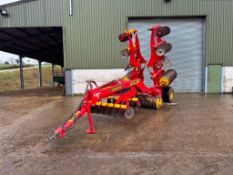 2013 Vaderstad Carrier XL 420 4.2m hydraulic folding cultivator with leading discs to levelling padd