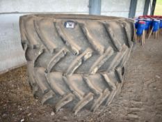 Pair Continental 710/70R38 rear tyres only