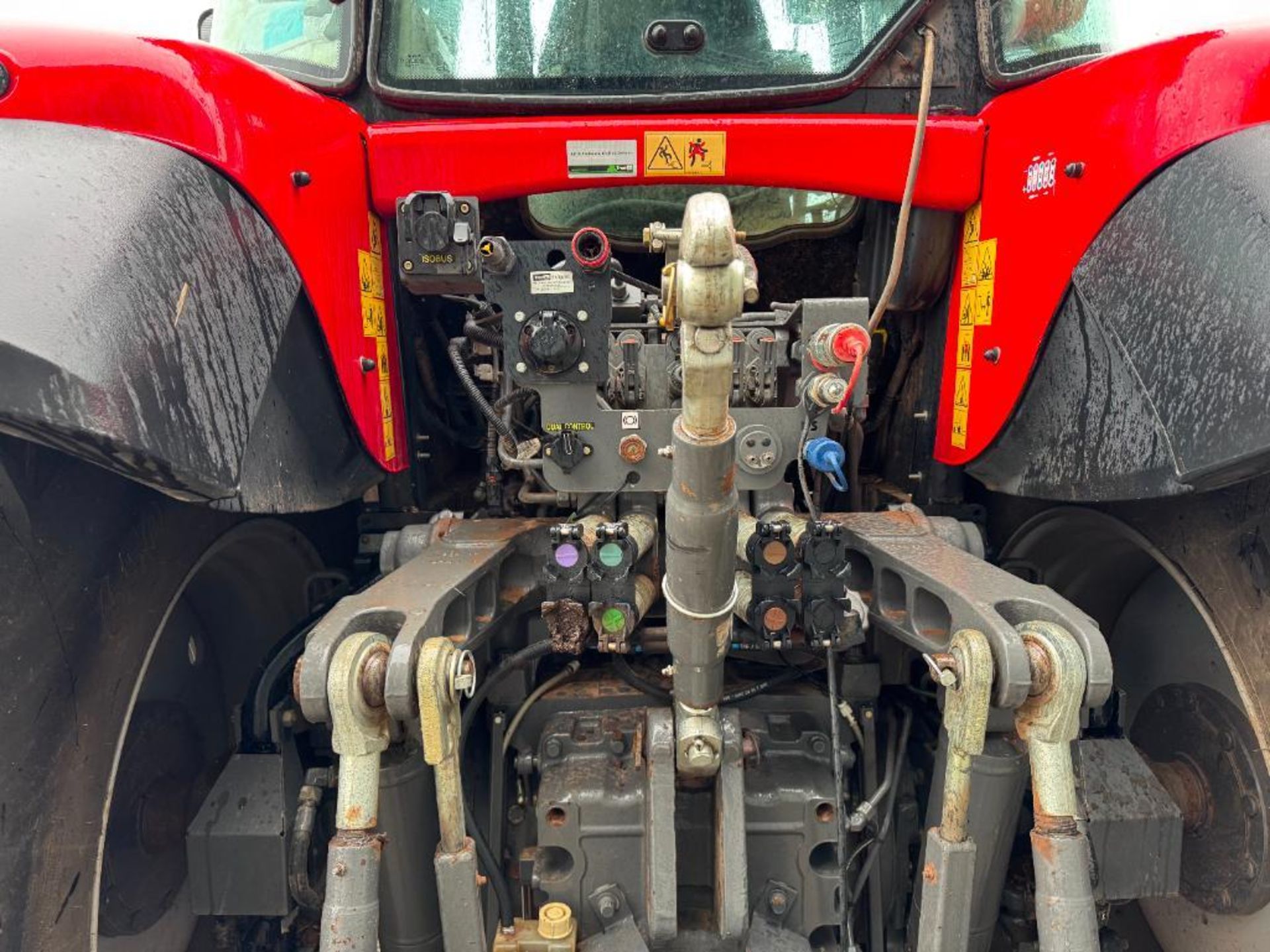 2014 Massey Ferguson 7626 Dyna-6 4wd tractor with front linkage, front and cab suspension, 4No elect - Image 8 of 14