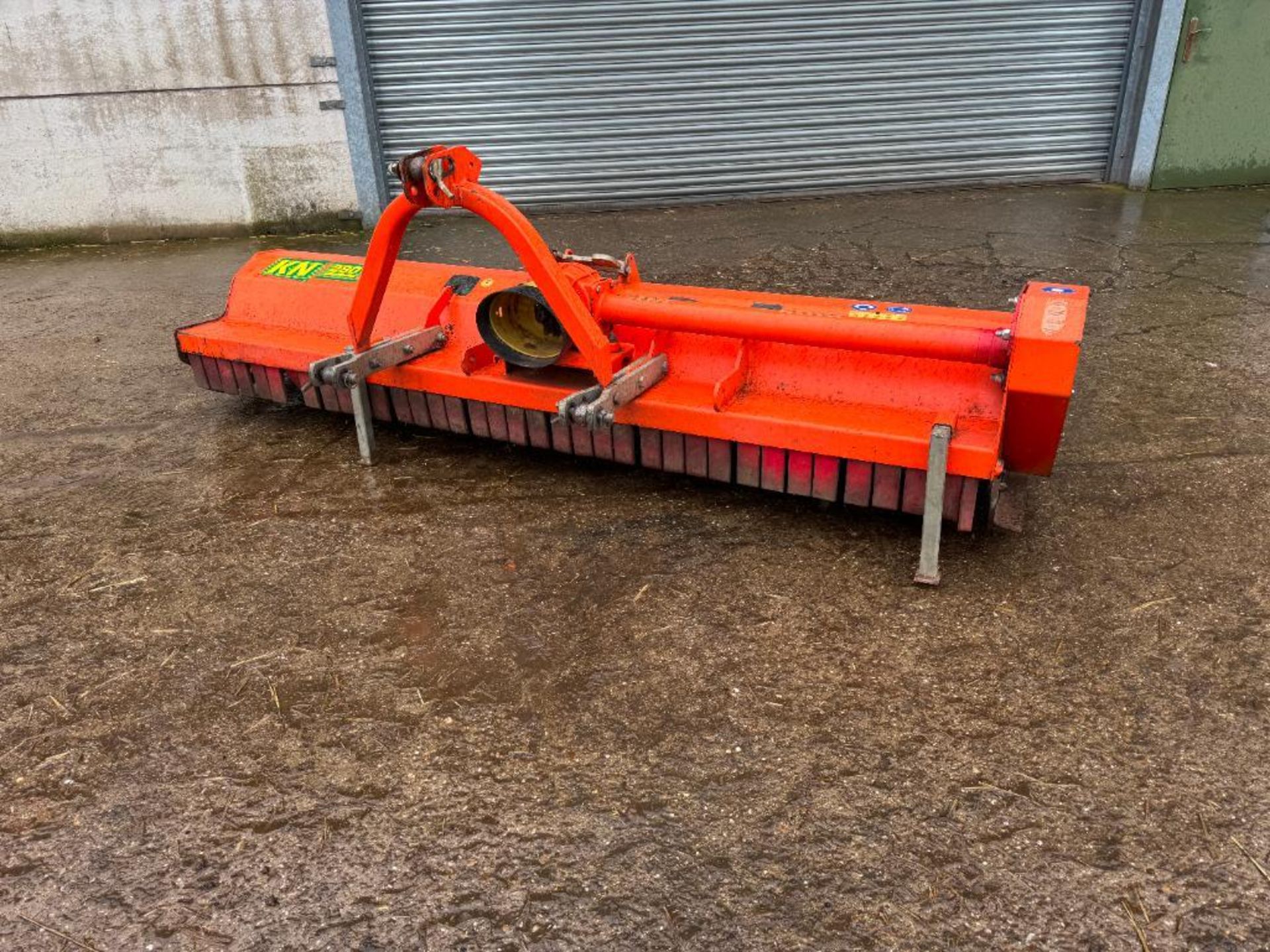 2012 Agrimaster KN280 2.8m flail mower, linkage mounted, PTO driven. Serial No: 22832