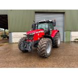2018 Massey Ferguson 7718 Dyna-6 4wd tractor with front linkage, front and cab suspension, 4No elect