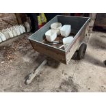 ERDE 3' X 4' galvanised single axle ATV trailer on Deli 4.80/4.00-8 wheels and tyres