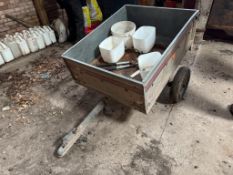 ERDE 3' X 4' galvanised single axle ATV trailer on Deli 4.80/4.00-8 wheels and tyres