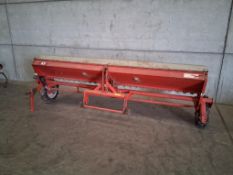 Tume Benedict 3m grass seed drill. Serial No: H07080