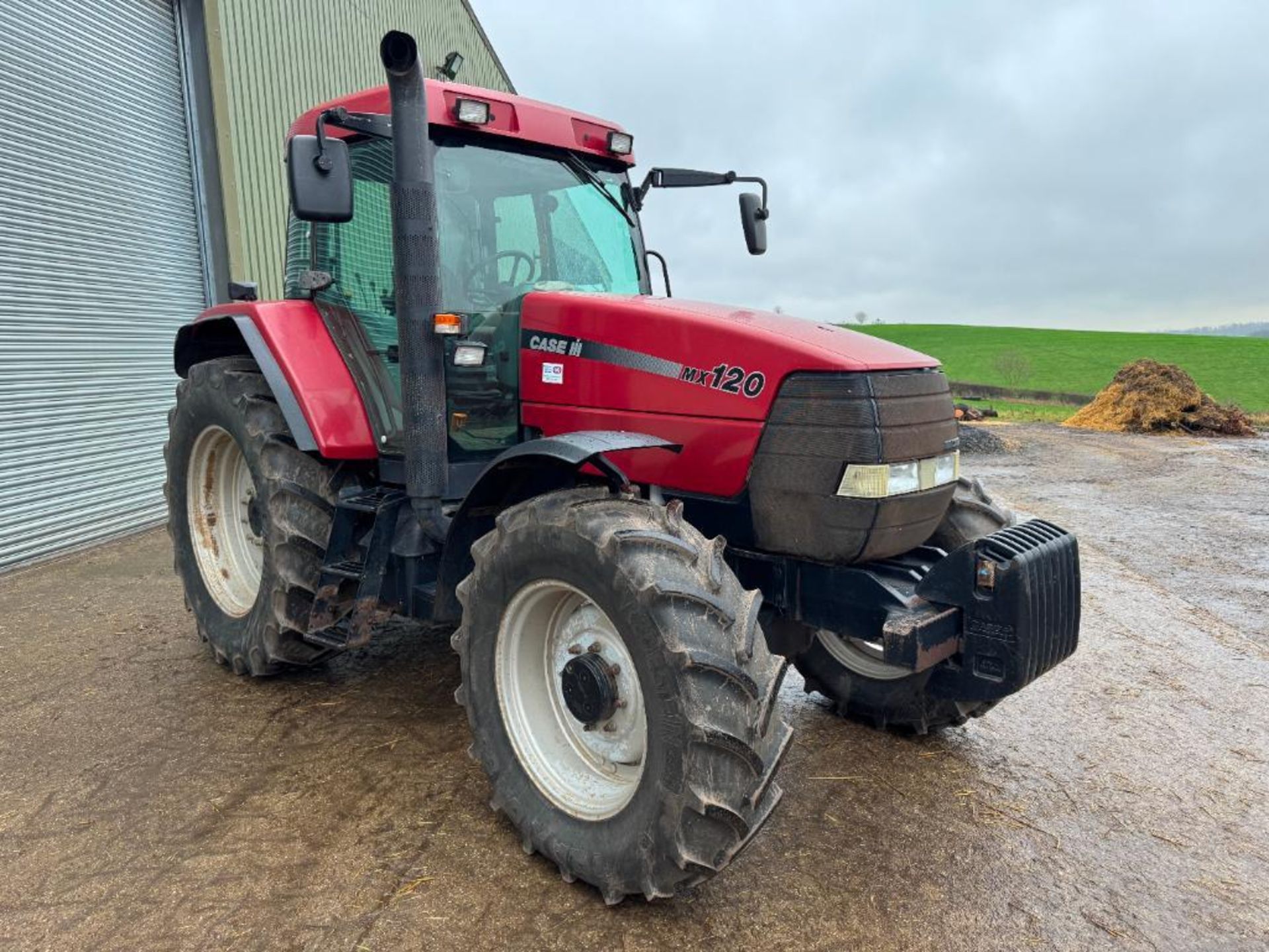 2000 Case MX120 4wd powershift tractor with 16No 45kg wafer weights, 3No manual spools on Vredestein - Image 11 of 14