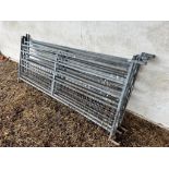 Quantity 8ft galvanised sheep hurdles