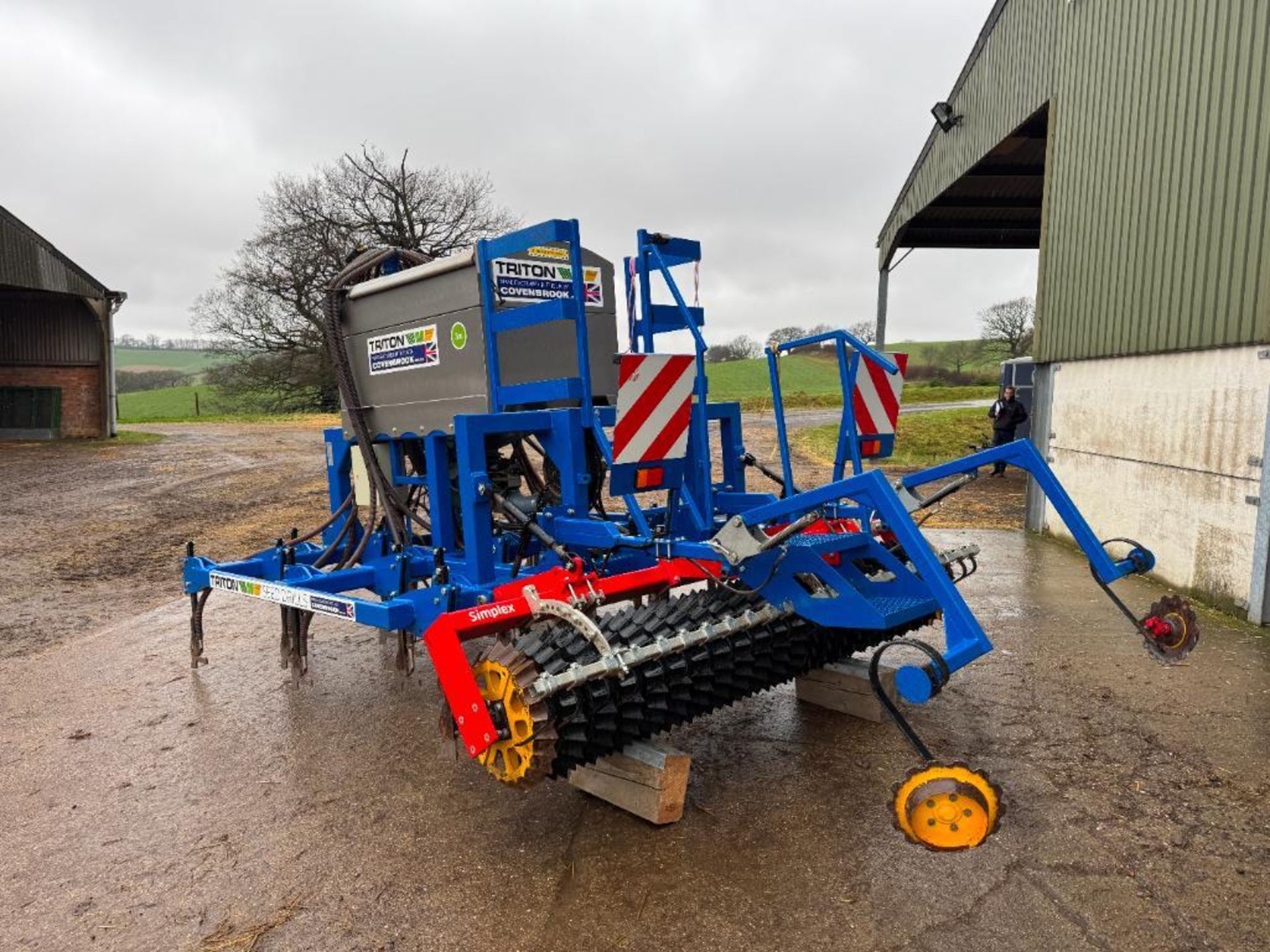 2021 Covenbrook Triton 3m seed drill with G�ttler Simplex packer, pre-em and tramline markers c/w re - Image 4 of 14