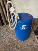 Ad-blue drum (empty) with manual pump