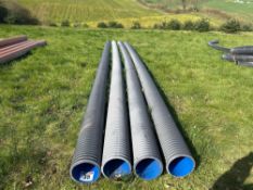 Quantity plastic drainage pipe, 6