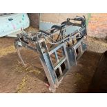 Hall Engineering manure fork and grab with Manitou attachments