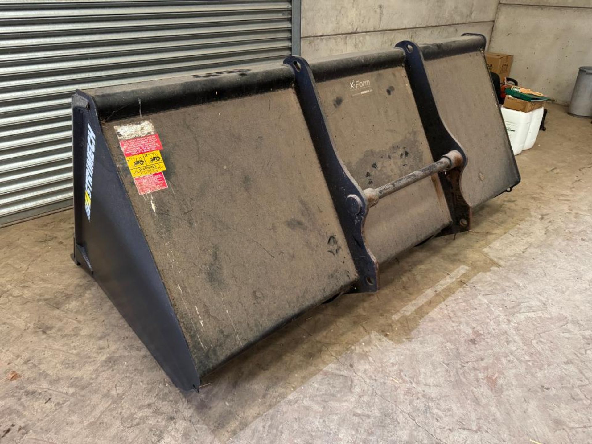 2016 Strimech BK20-80 8ft grain bucket with Manitou attachments. Serial No: 188223