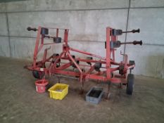 Kongskilde Vibroflex 4m manual folding with depth wheels and spares