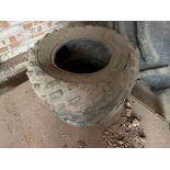 Pair Dunlop 25x10-12 tyres